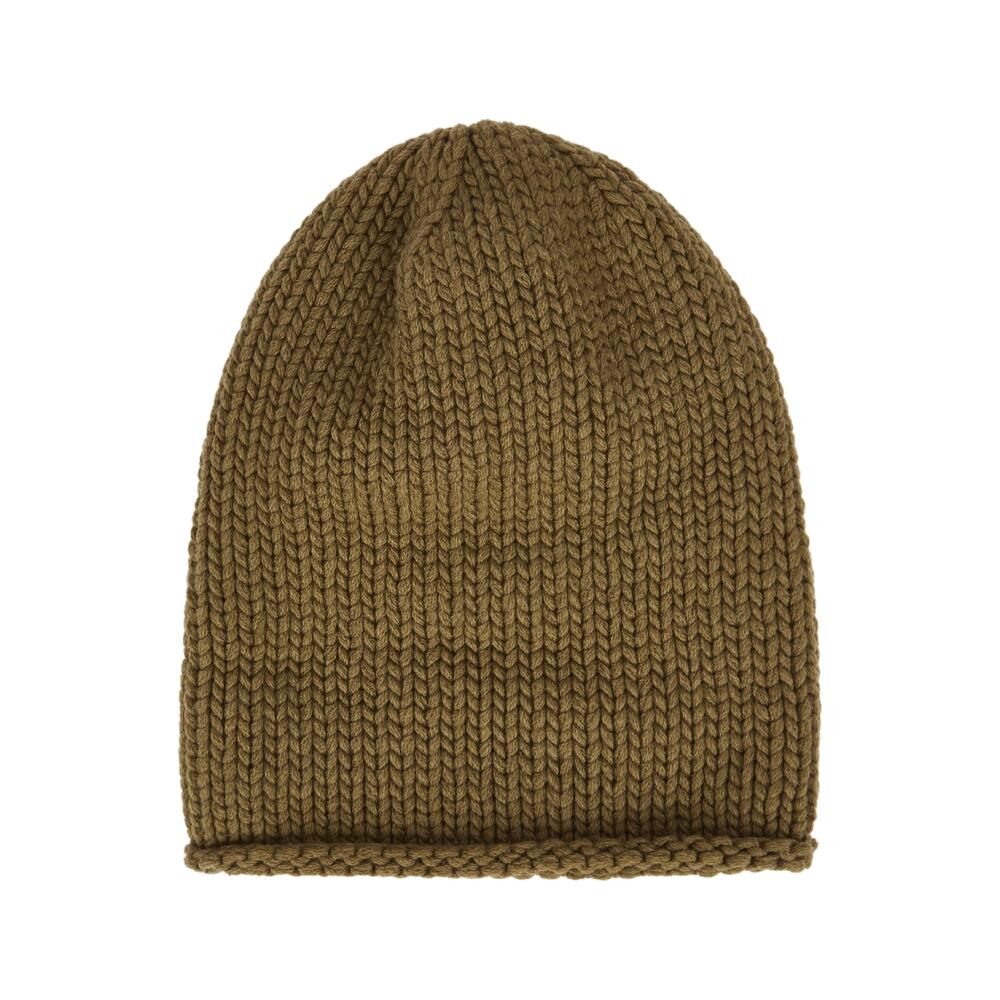 Inverni Filippo Olive Cashmere Beanie Cover