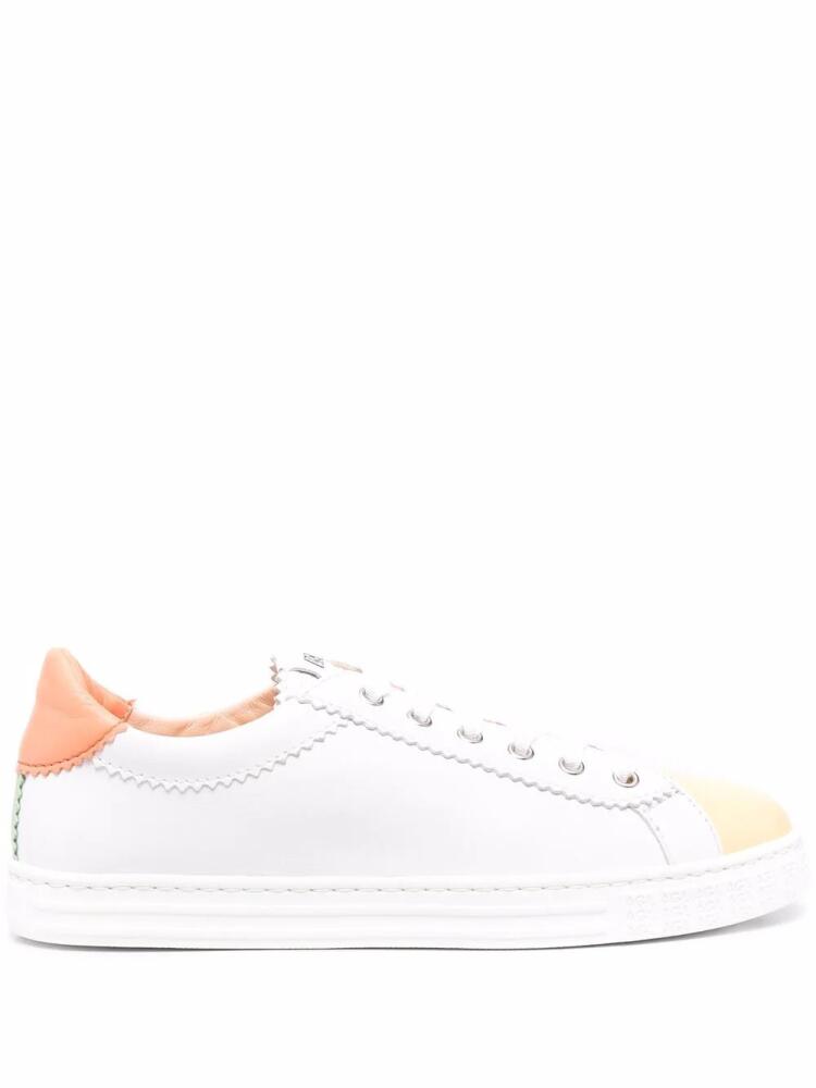 AGL Sade low-top leather sneakers - White Cover