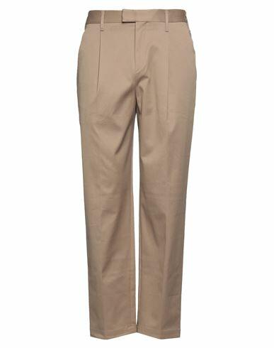 Neil Barrett Man Pants Camel Cotton, Elastane Cover