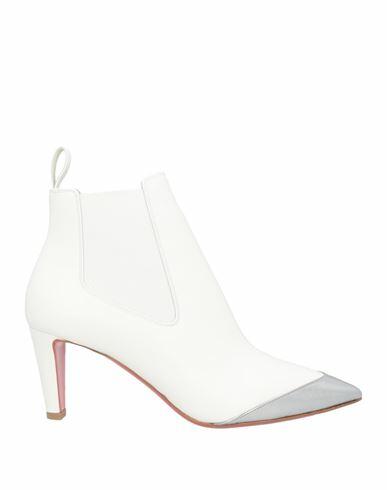 Christian Louboutin Woman Ankle boots White Soft Leather Cover