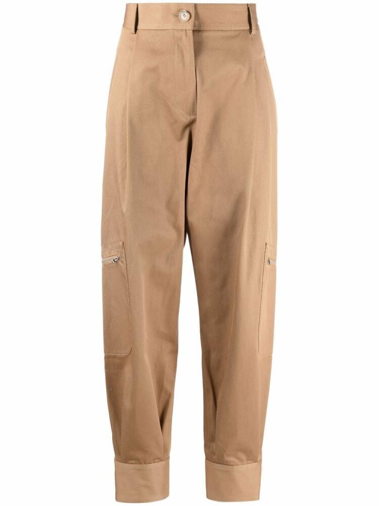 JW Anderson high-waist cargo trousers - Brown Cover