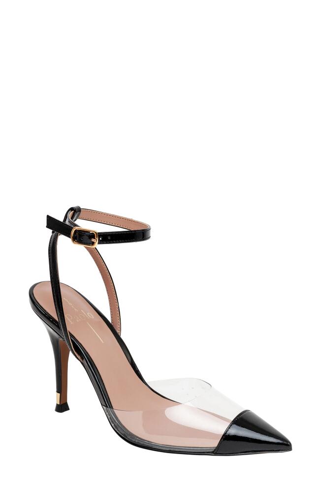 Linea Paolo Yuki Pointed Toe Pump in Clear/Black Cover