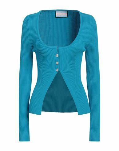 Eleonora Gottardi Woman Cardigan Azure Viscose, Polyester Cover