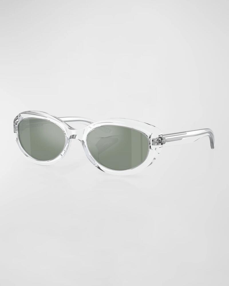 KHAITE x Oliver Peoples Transparent Acetate Oval Sunglasses Cover