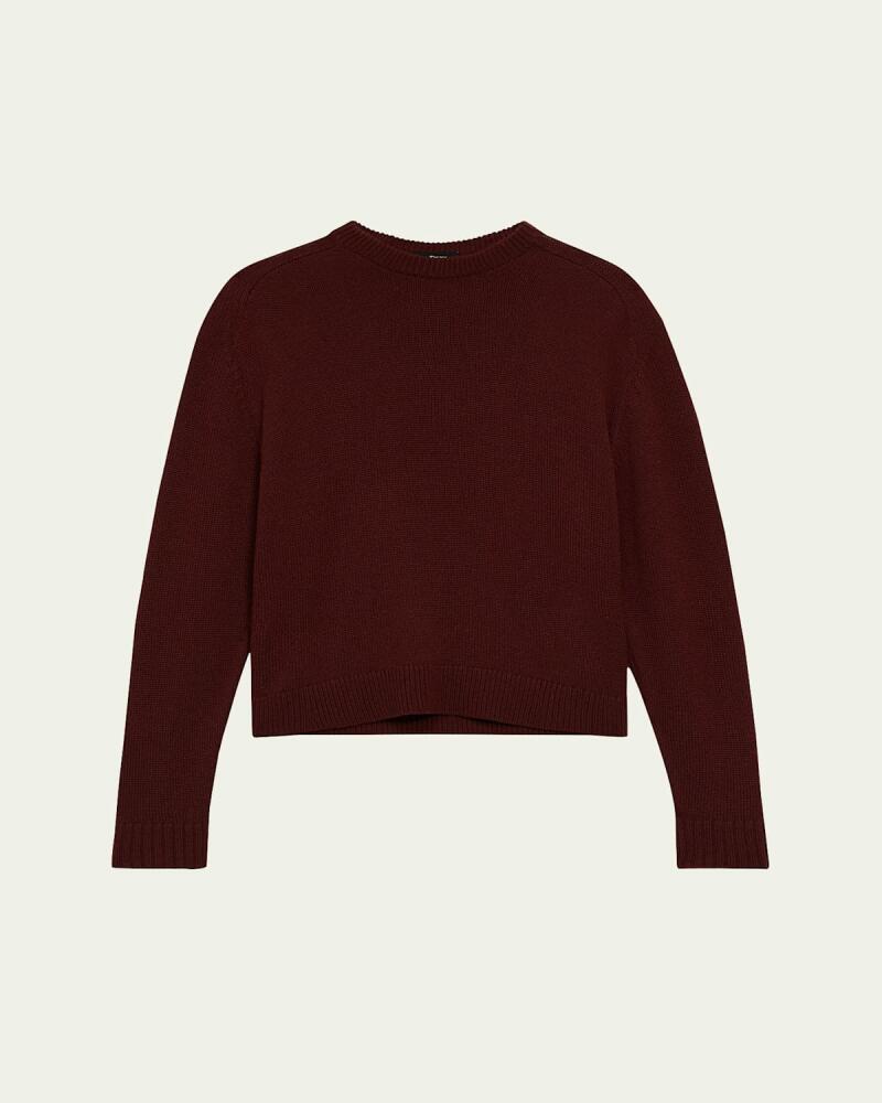 Theory Cashmere Cropped Crewneck Sweater Cover