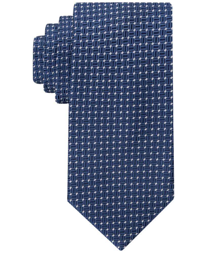 Tommy Hilfiger Men's Natte Grid Tie - Navy Cover