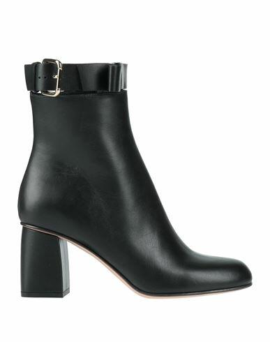 Red(v) Woman Ankle boots Black Leather Cover