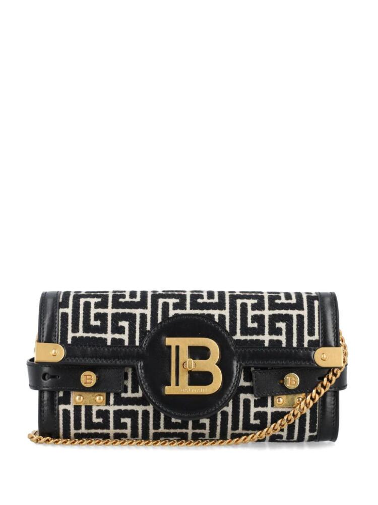 Balmain B-Buzz 23 monogram clutch bag - Black Cover