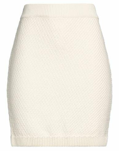 Nanushka Woman Mini skirt Ivory Cotton, Polyamide, Polyester Cover