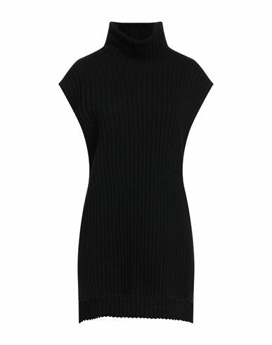 N. o.w. Andrea Rosati Cashmere Woman Turtleneck Black Wool, Viscose, Cashmere, Nylon Cover