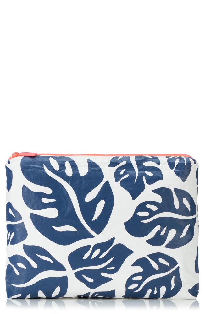 Aloha Collection Medium Water Resistant Tyvek® Zip Pouch in Navy Cover