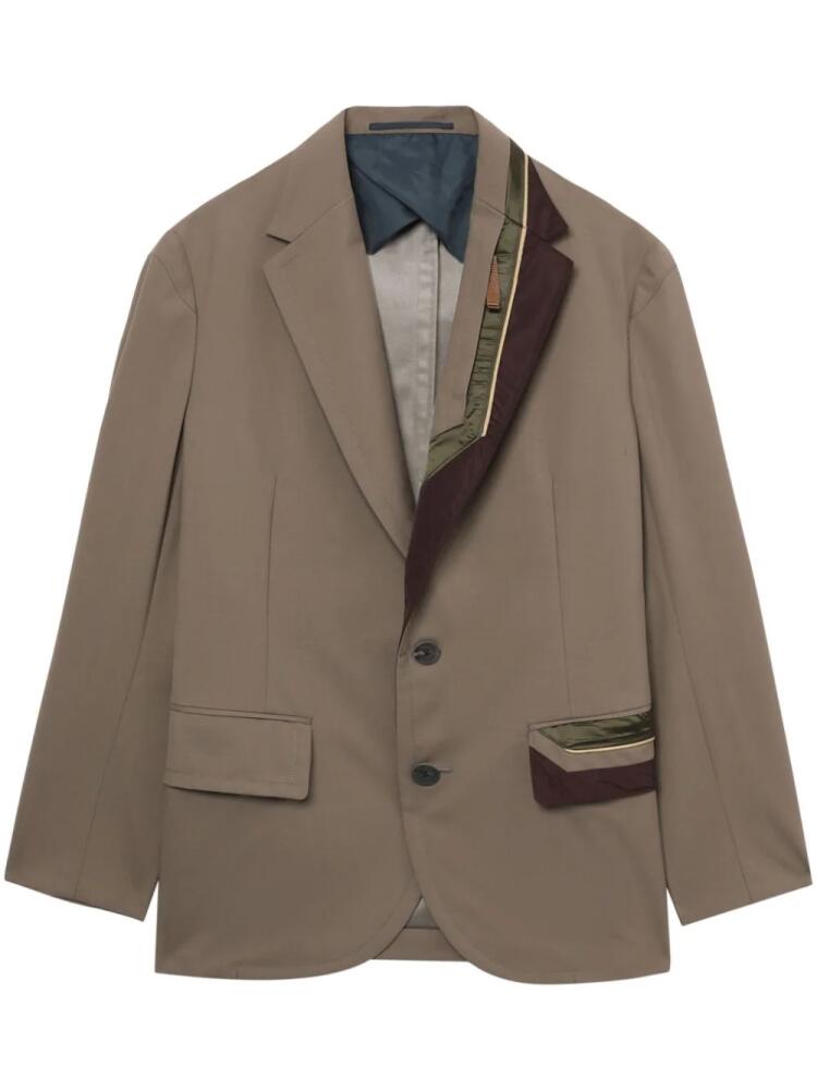 Kolor contrasting-panel blazer - Neutrals Cover