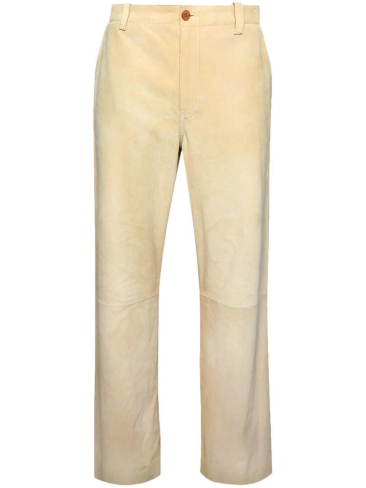 Marni wide-leg suede trousers - Neutrals Cover