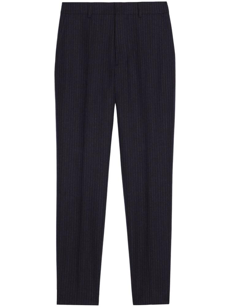 AMI Paris pinstripe-pattern tailored trousers - Black Cover