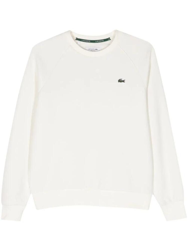 Lacoste Crocodile-patch jersey sweatshirt - White Cover