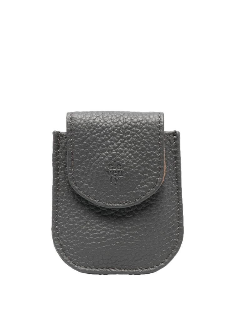 Eleventy debossed-logo pouch - Grey Cover