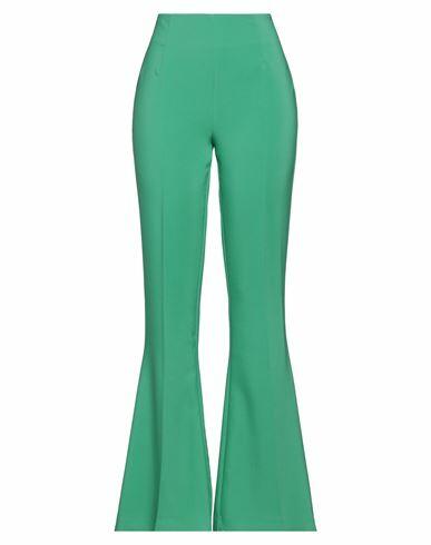 Imperial Woman Pants Green Polyester, Elastane Cover