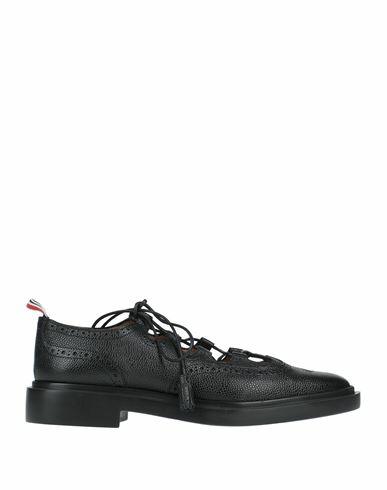 Thom Browne Woman Lace-up shoes Black Soft Leather Cover