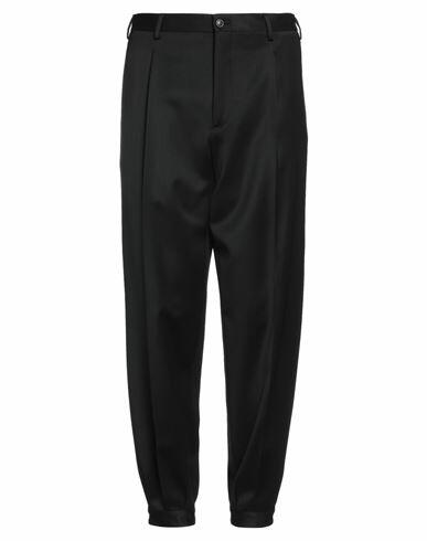 Giorgio Armani Man Pants Black Virgin Wool, Mohair wool, Elastane Cover