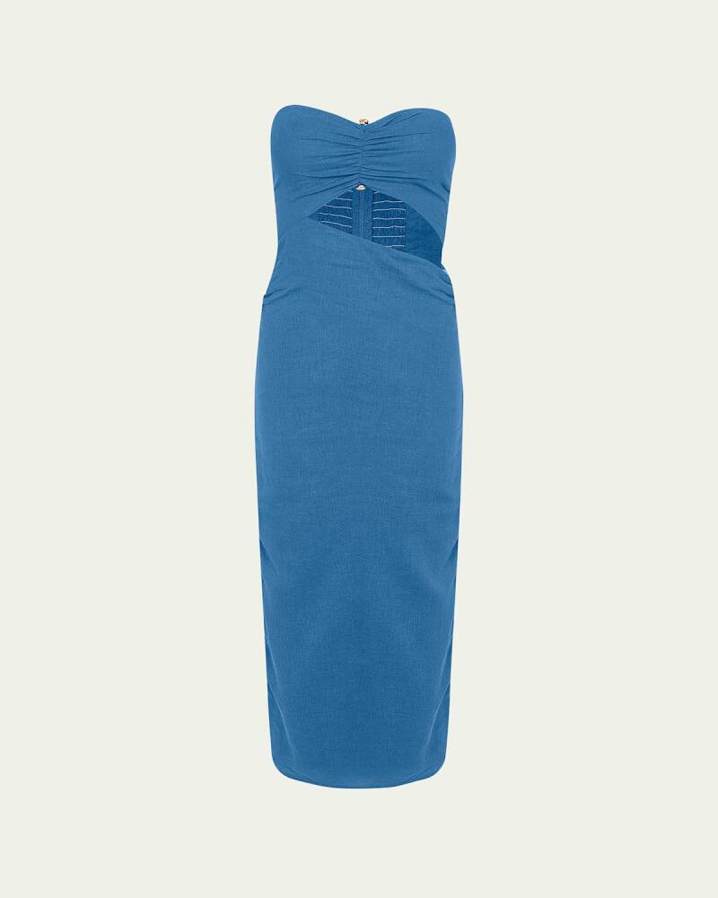 Vix Solid Sonny Detail Midi Dress Cover