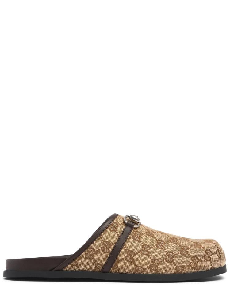 GUCCI Rhein Gg Canvas Mules Cover