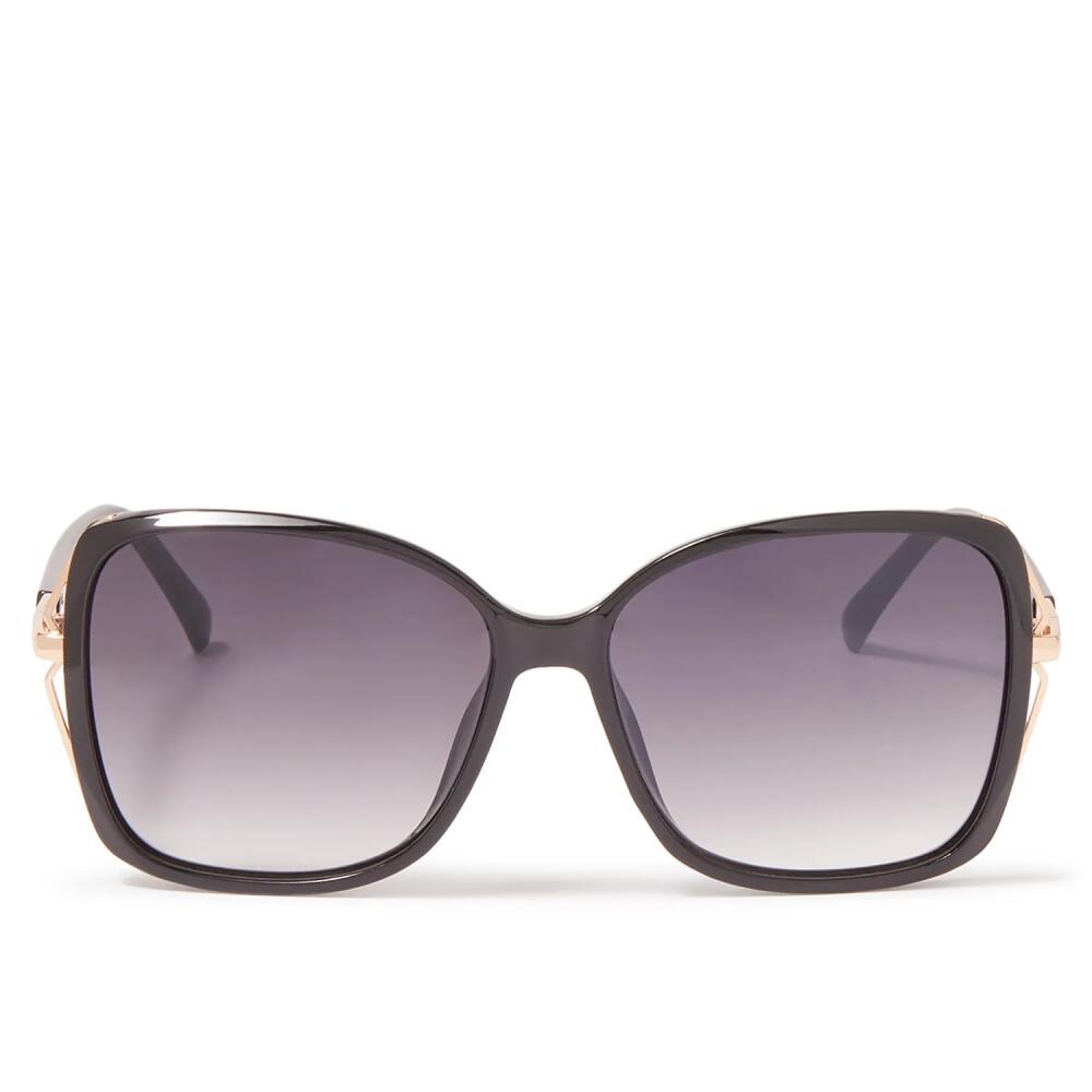 Kelly & Katie Monte Oversized Sunglasses | Women's | Black/Gold Cover