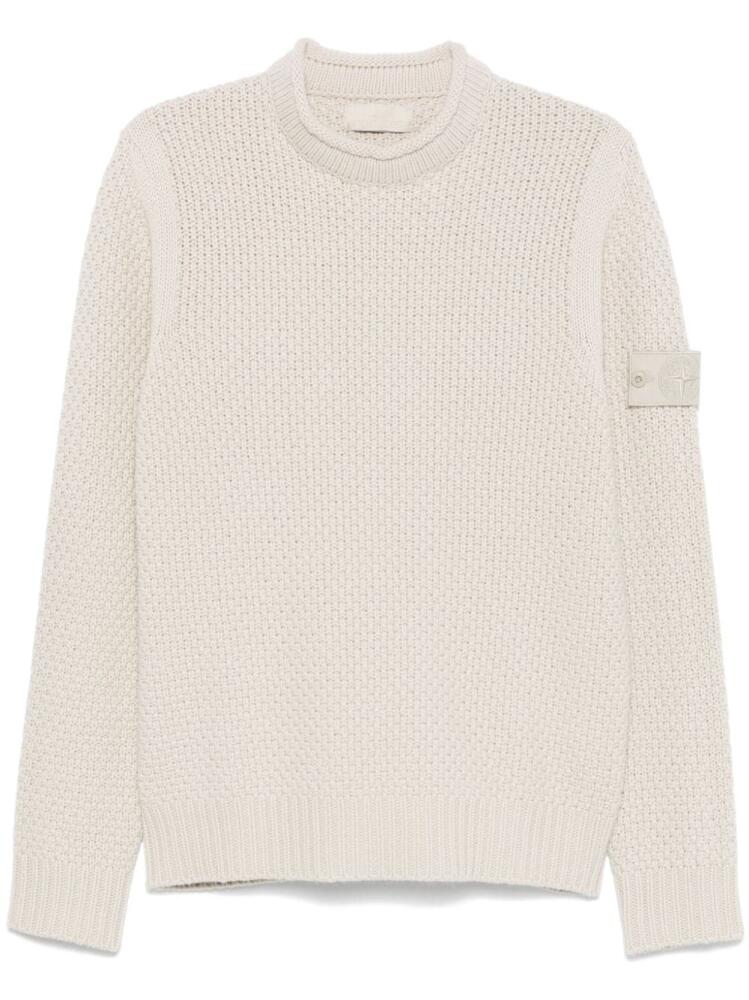 Stone Island Compass-badge sweater - Neutrals Cover