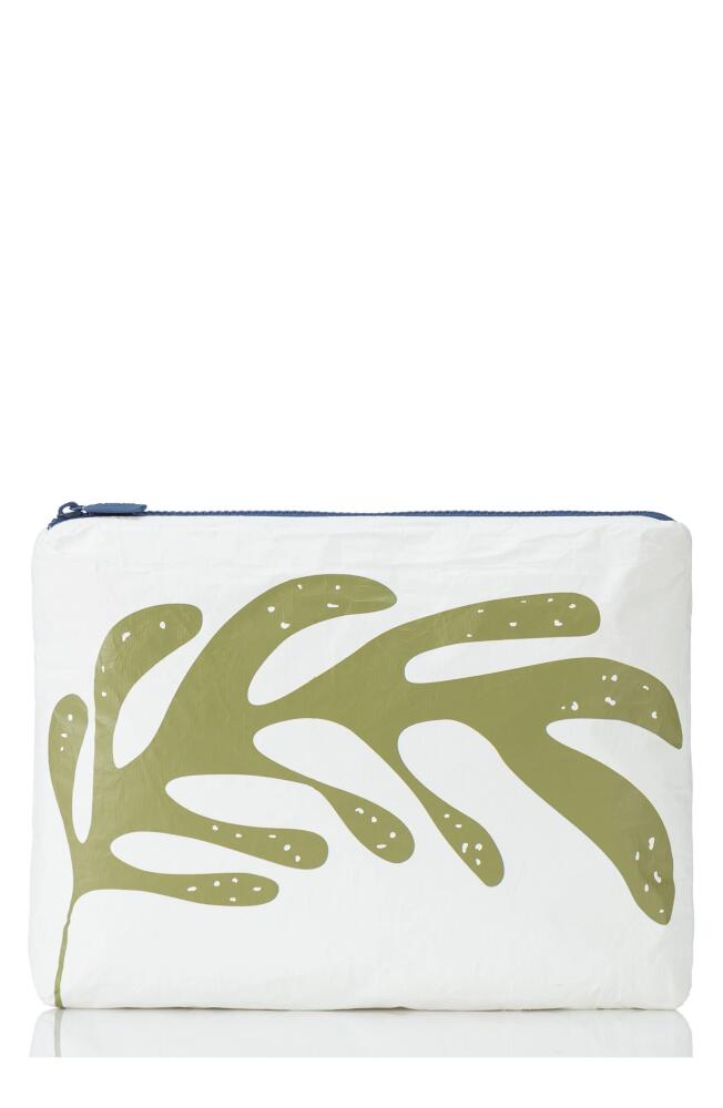 Aloha Collection Medium Water Resistant Tyvek® Zip Pouch in Olive Cover