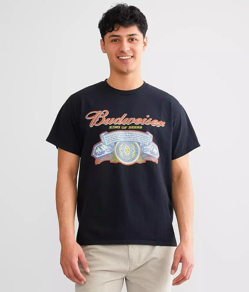 Junkfood Budweiser Label T-Shirt Cover