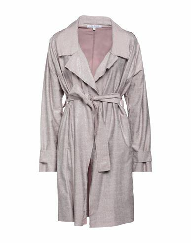 La Fille Des Fleurs Woman Overcoat & Trench Coat Pastel pink Polyamide, Elastane Cover