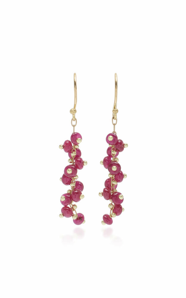 Ten Thousand Things - 18K Yellow Gold Ruby Earrings - Red - Gifts For Her Cover