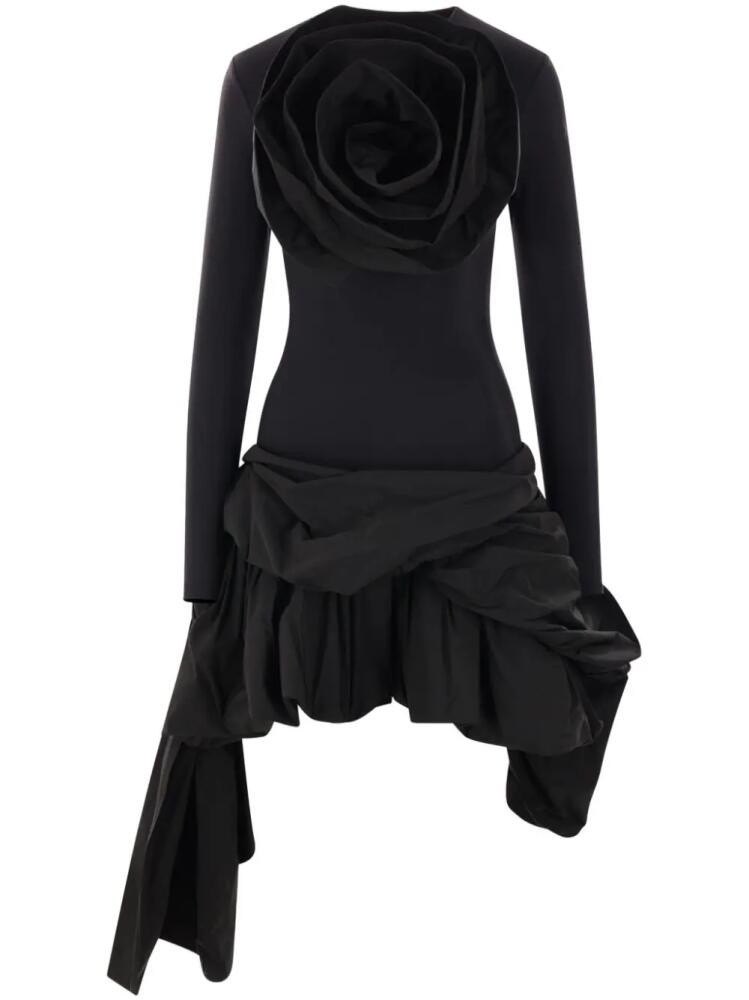 Vaquera Rose mini dress - Black Cover