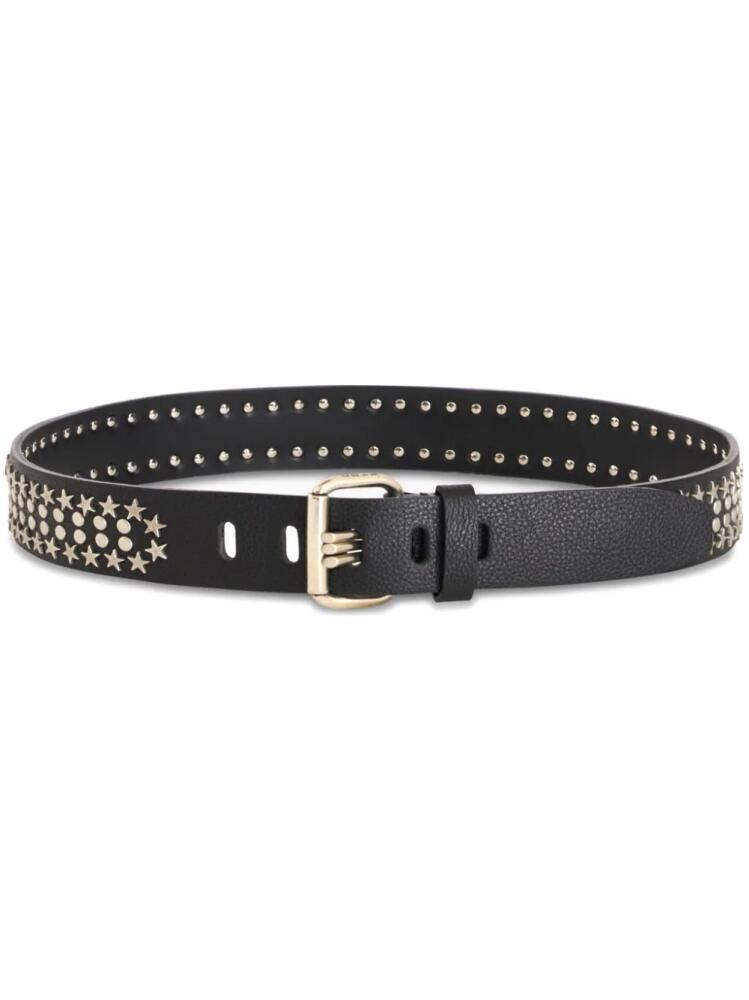 ETRO stud-embellished leather belt - Black Cover