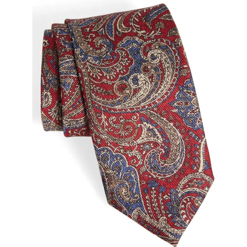 David Donahue Paisley Silk Tie in Red Cover