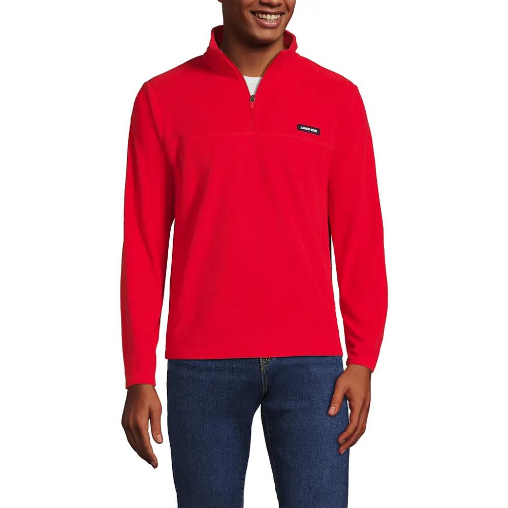 Lands' End Anyweather Fleece Quarter Zip Pullover in Bright Cherry Cover