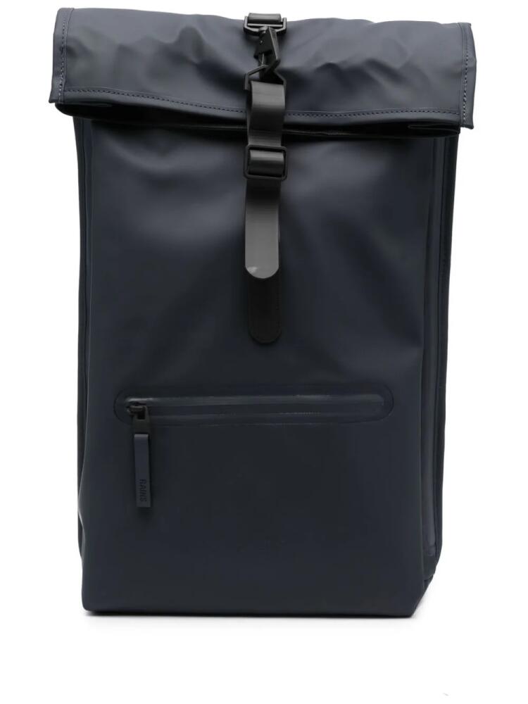 Rains roll-top buckled backpack - Blue Cover