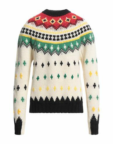 Moncler Grenoble Man Sweater Ivory Virgin Wool, Polyamide, Wool, Alpaca wool Cover