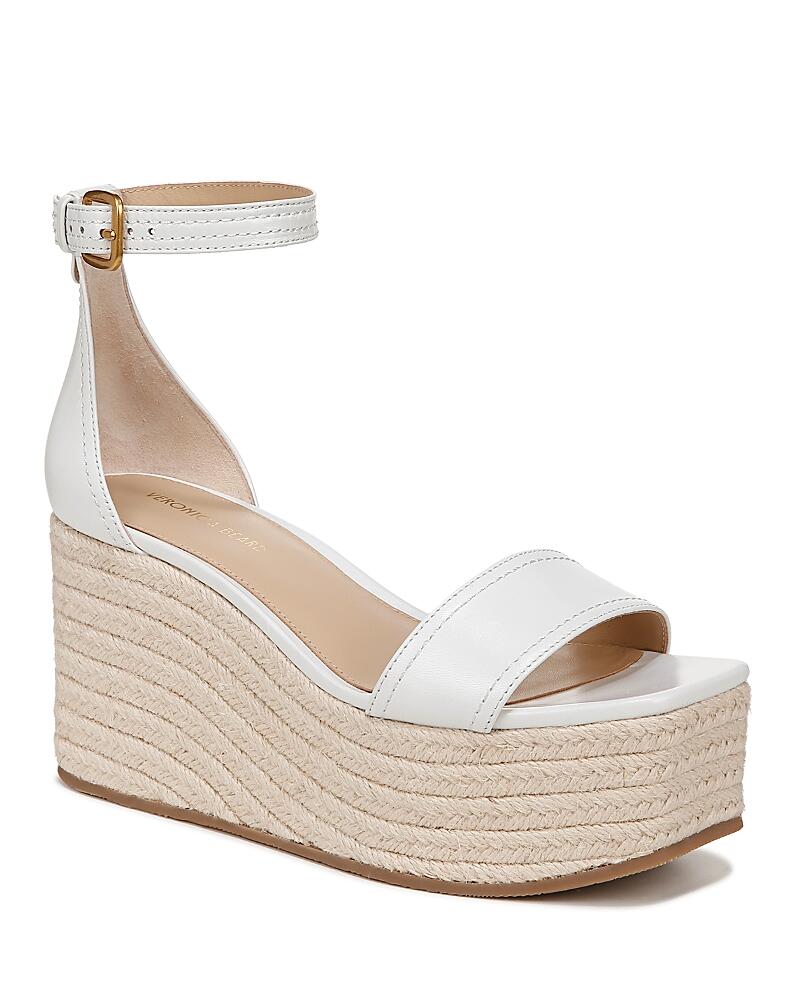 Veronica Beard Women's Gianna Leather Platform Wedge Espadrille Sandals Cover