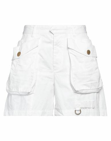 Dsquared2 Woman Shorts & Bermuda Shorts White Cotton Cover