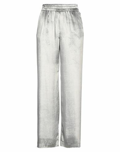 Red Valentino Woman Pants Grey Viscose, Silk Cover