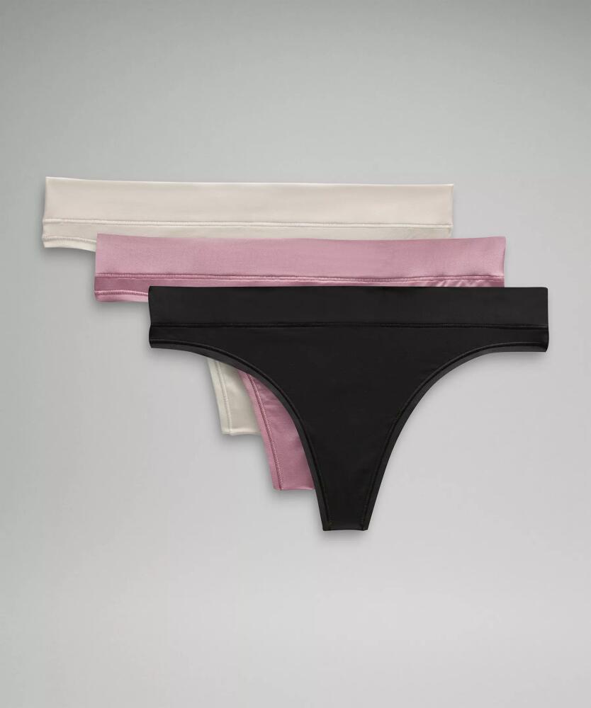 lululemon UnderEase Mid-Rise Thong Underwear 3 Pack Cover