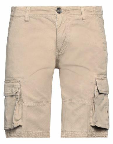 Fred Mello Man Shorts & Bermuda Shorts Sand Cotton Cover