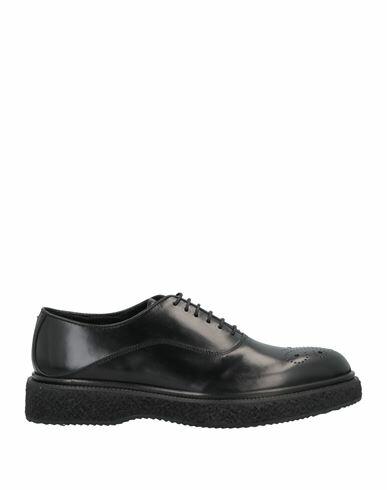 Rare Man Lace-up shoes Black Soft Leather Cover