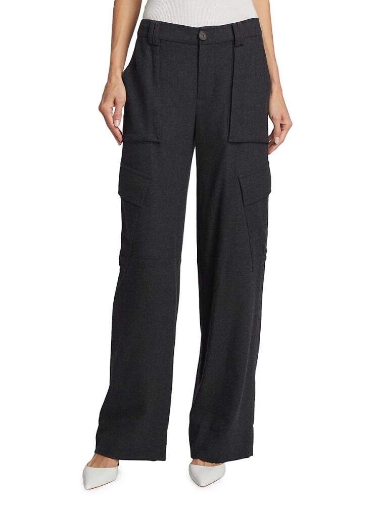 Vince Women's Wool Blend Cargo Pants - Red Cover