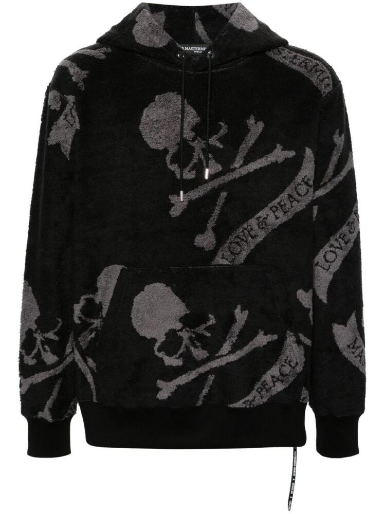 Mastermind World skull-print terry-cloth hoodie - Black Cover