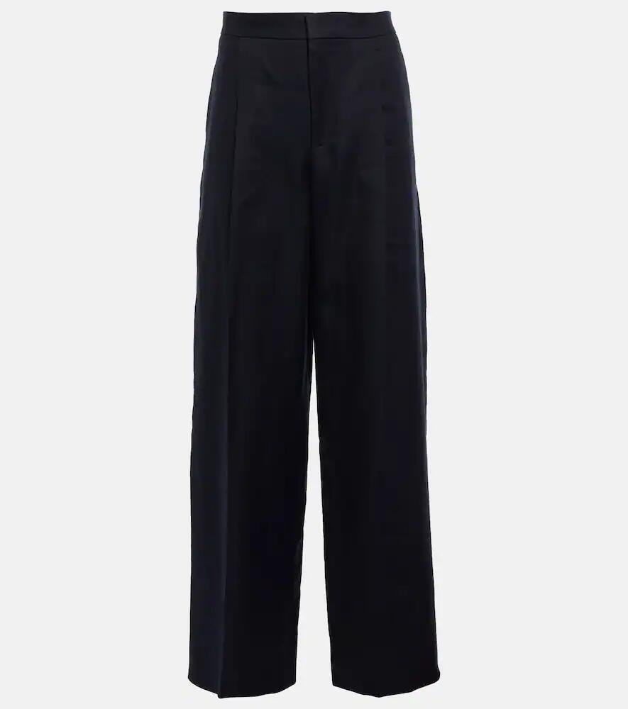 Chloé Wide-leg linen drill pants Cover