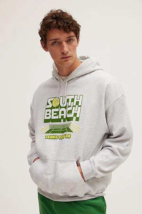 Standard Cloth South Beach Tennis Hoodie Sweatshirt in Heather Grey Cover