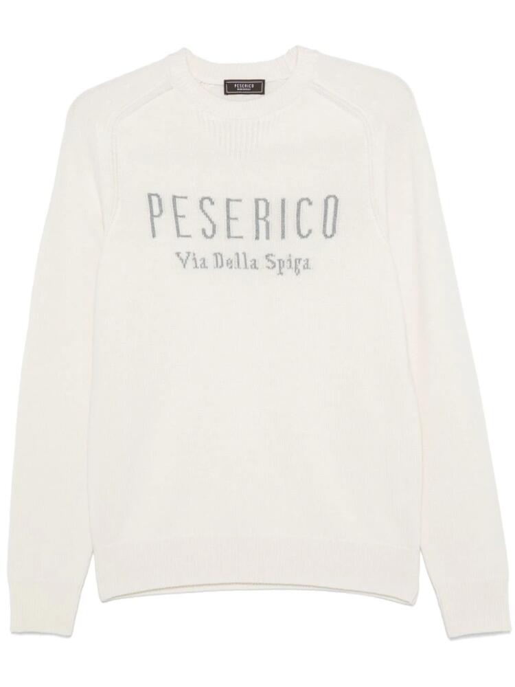 Peserico logo-jacquard sweater - Neutrals Cover