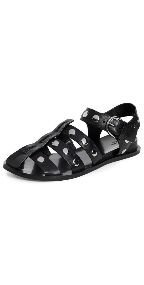 rag & bone Beau Fisherman Sandals Black Cover