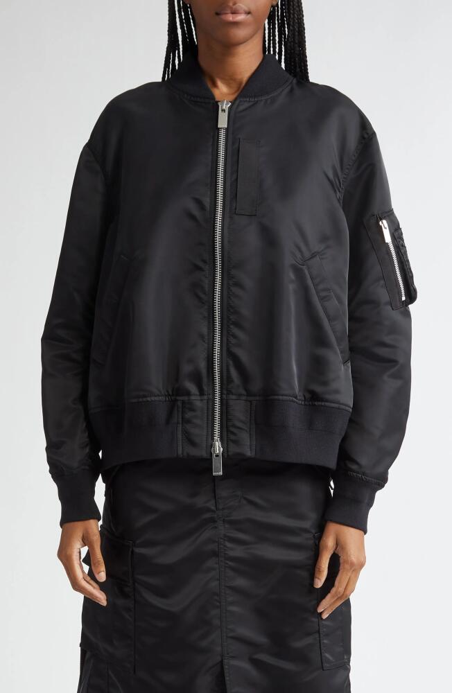 Sacai Nylon Twill Bomber Jacket in Black Cover